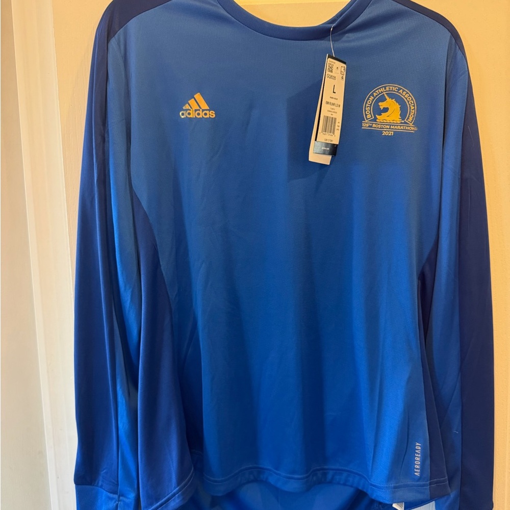 Adidas Aeroready Running 125th Boston Marathon 2021 Women’s Large  Shirt NWT